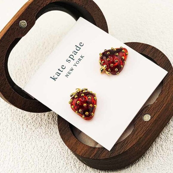 Kate Spade Strawberry Stud Earrings - Picture 3 of 5